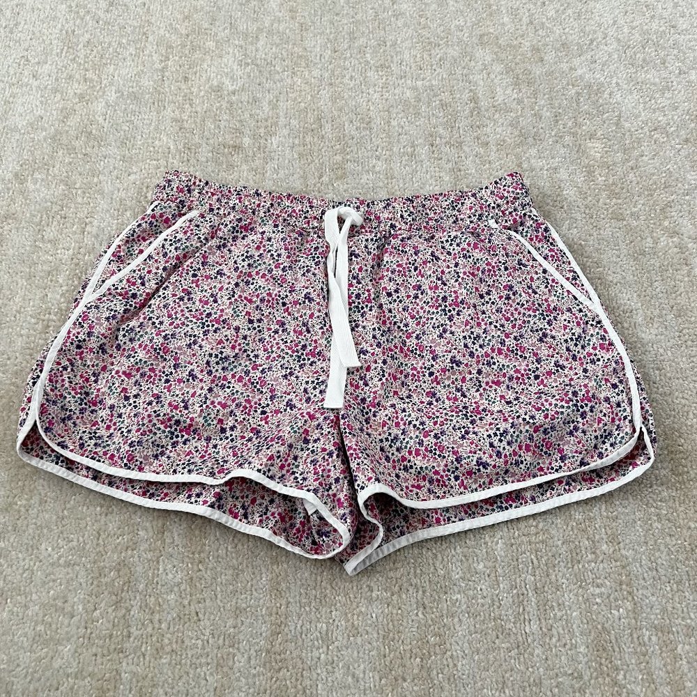 J. Crew Seaside Pull On Shorts Liberty Phoebe Floral S High Rise 100% Cotton